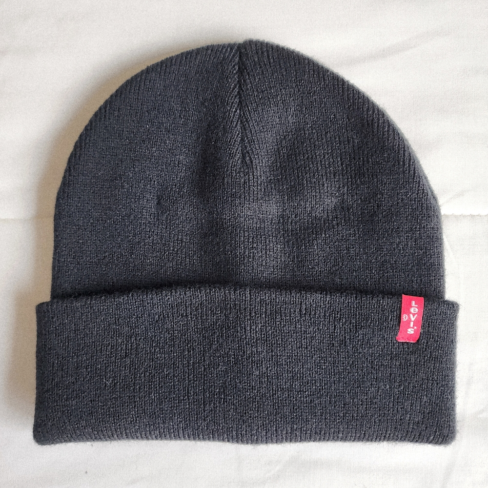 Levi's Black Knit Beanie Toque